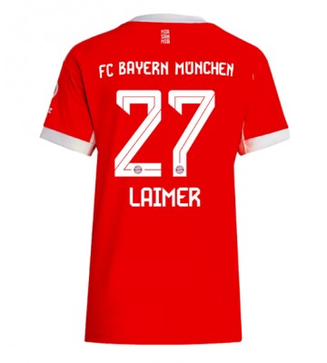 Bayern Munich Konrad Laimer #27 Hjemmebanetrøje Dame 2025-26 Kortærmet
